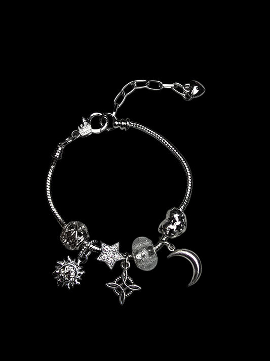 Sun and moon witch knot PND bracelet